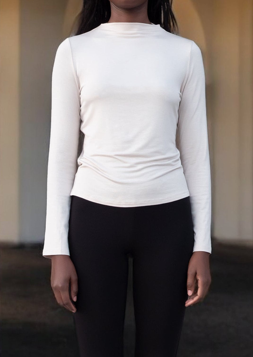 Bamboo Mock Neck