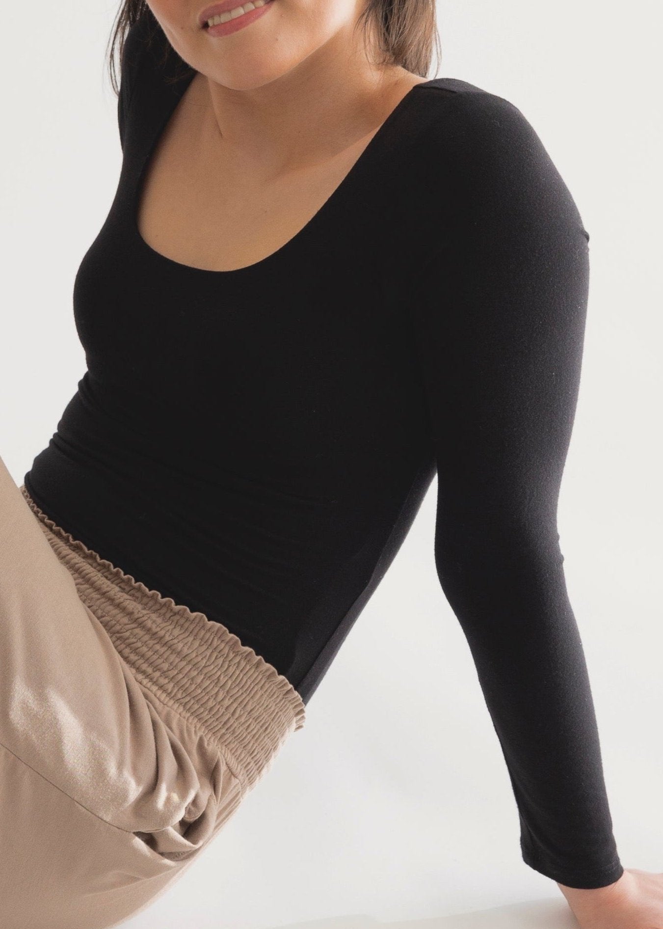 Bamboo square neck