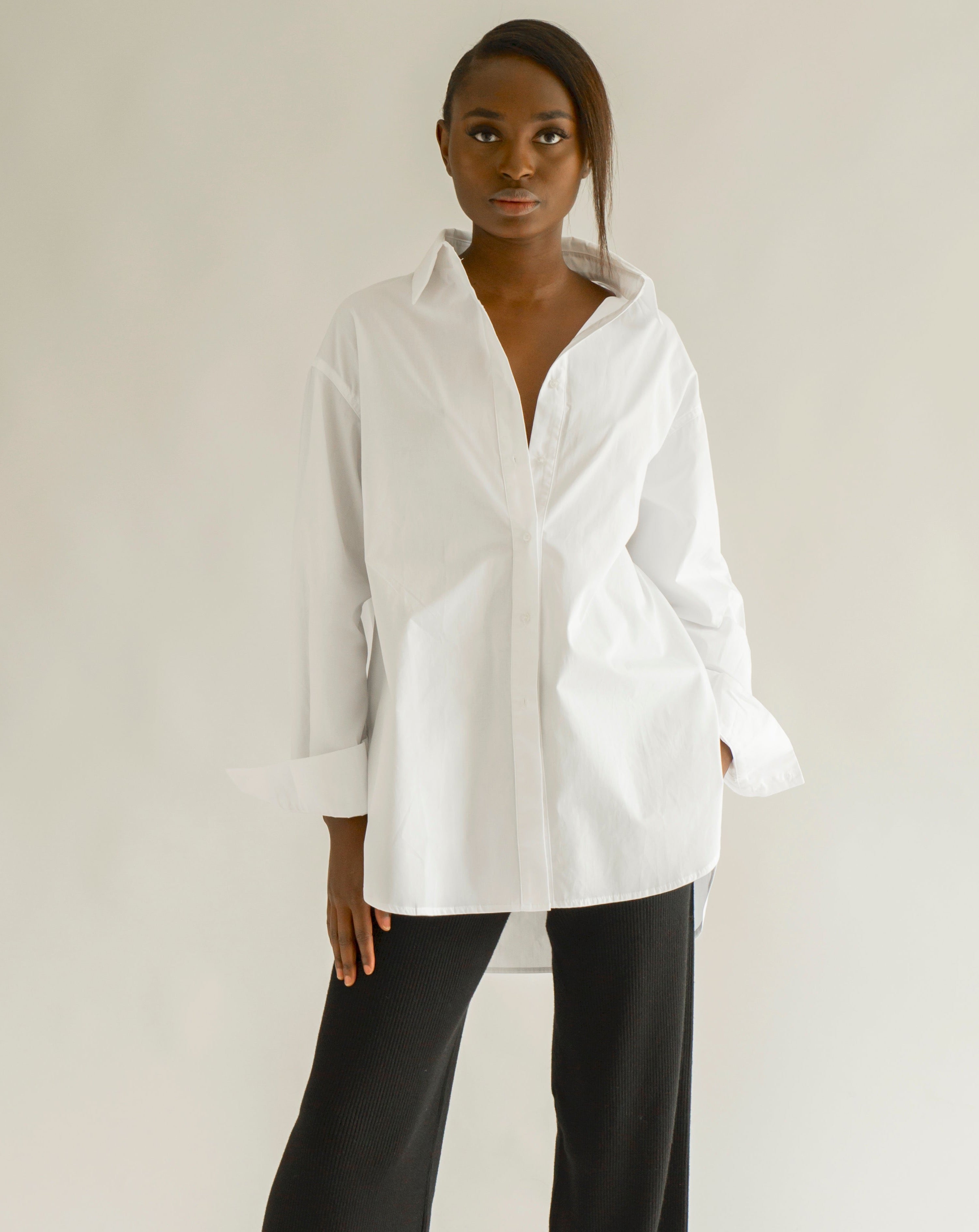 Airy poplin - White