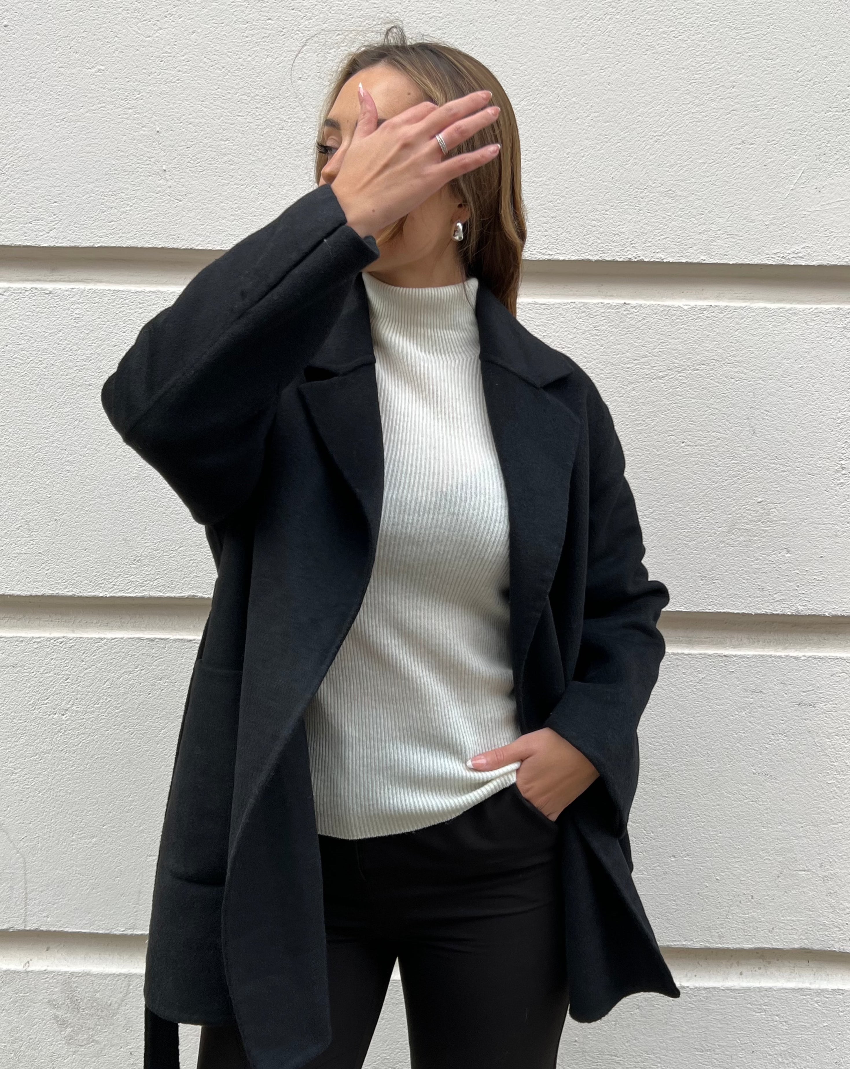 High neck merino - Cream