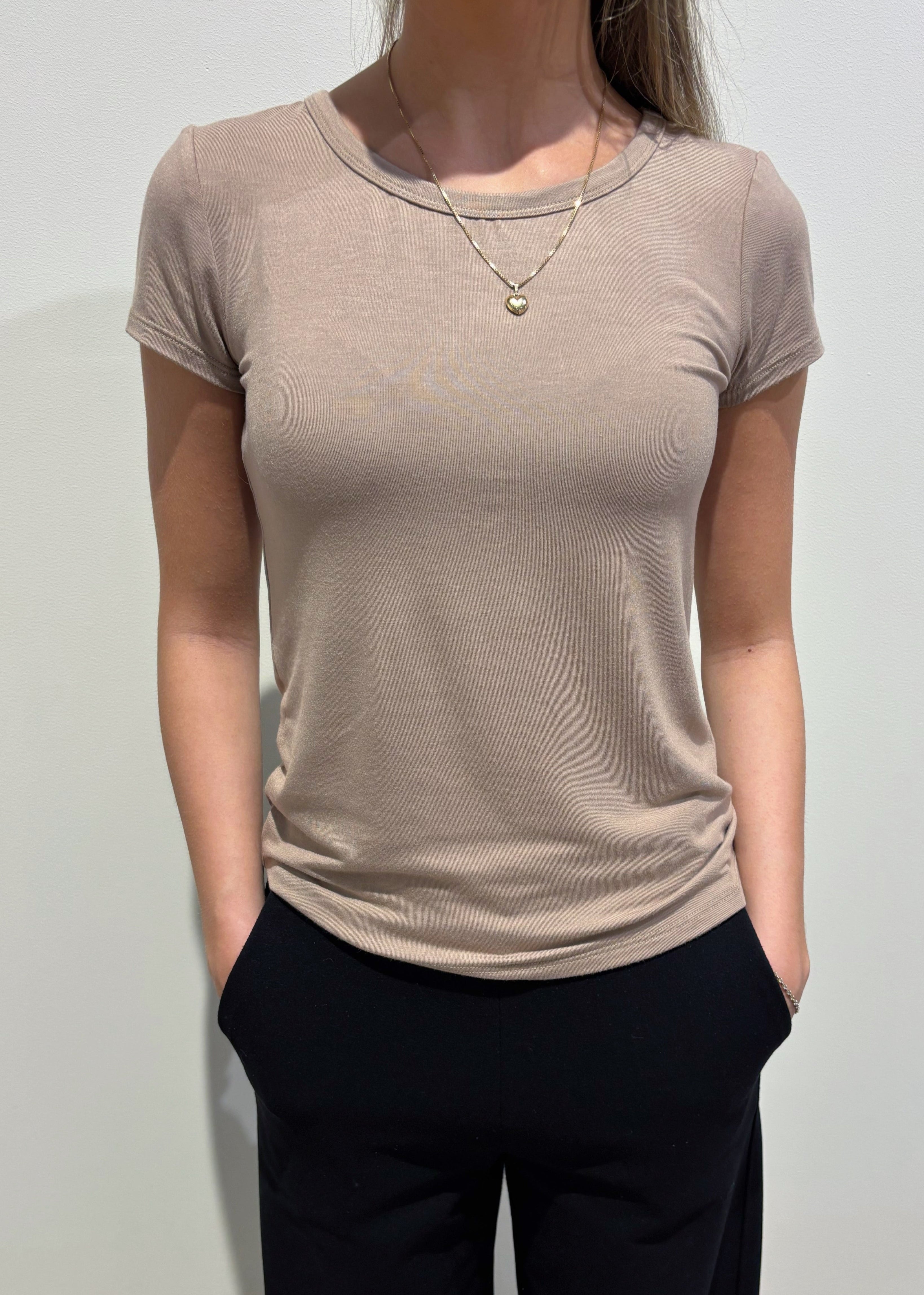 Bamboo crew neck tee