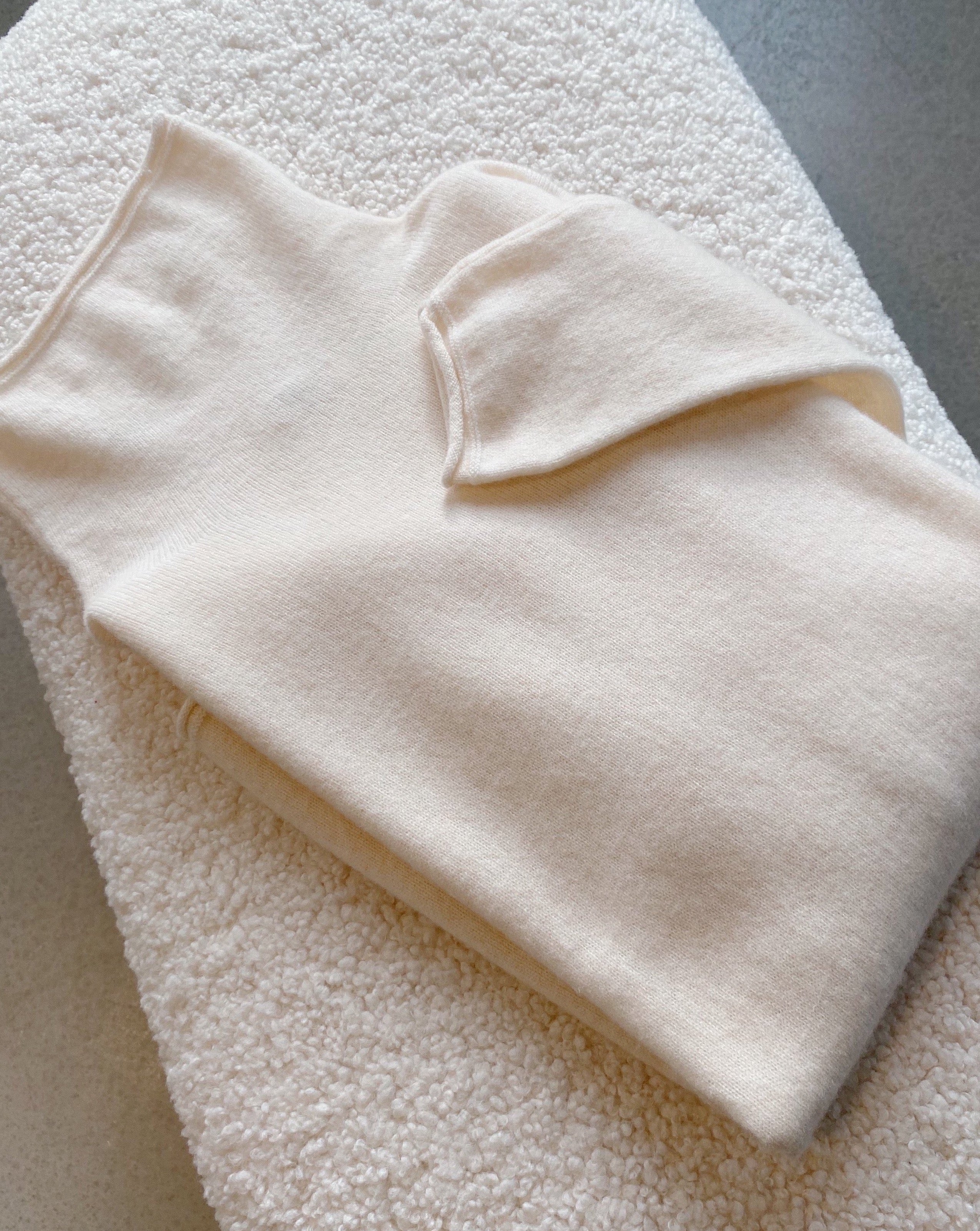 High neck wool - Almond