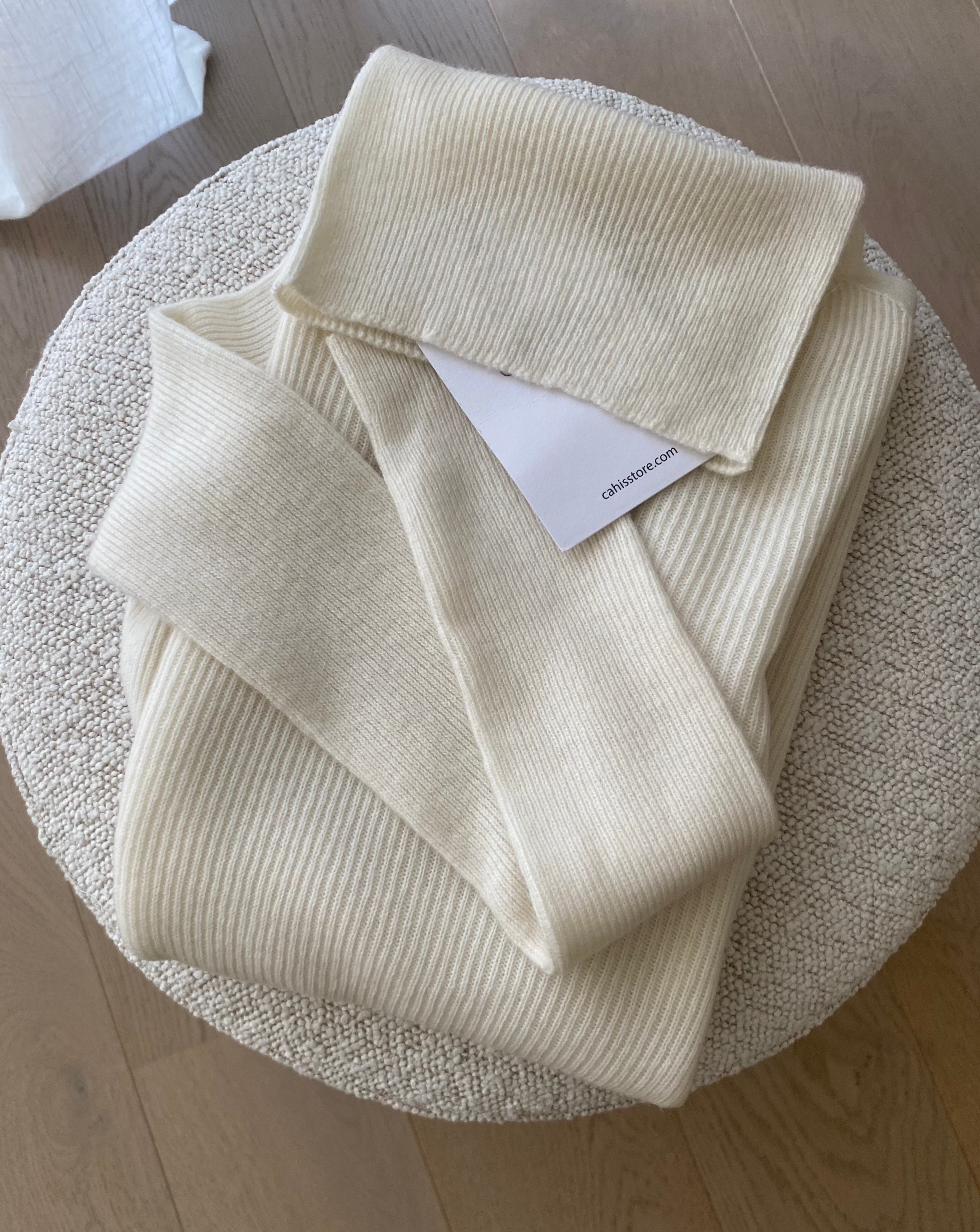High neck merino - Cream