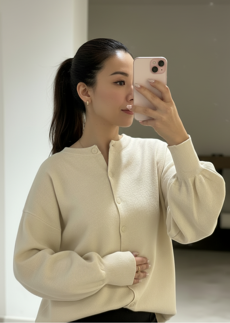 Harmony Puffsleeve Cardigan