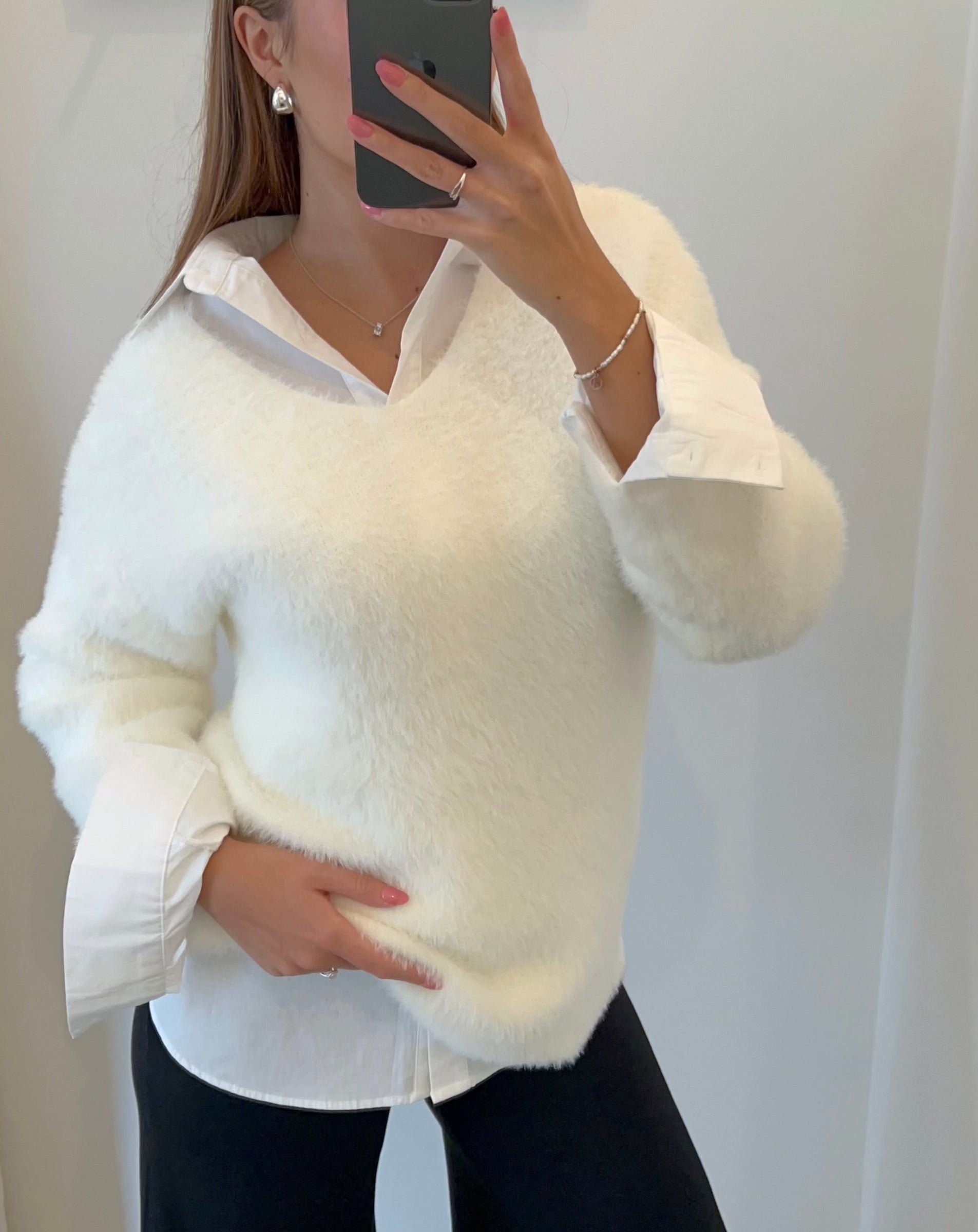 Cozy fleece sweater