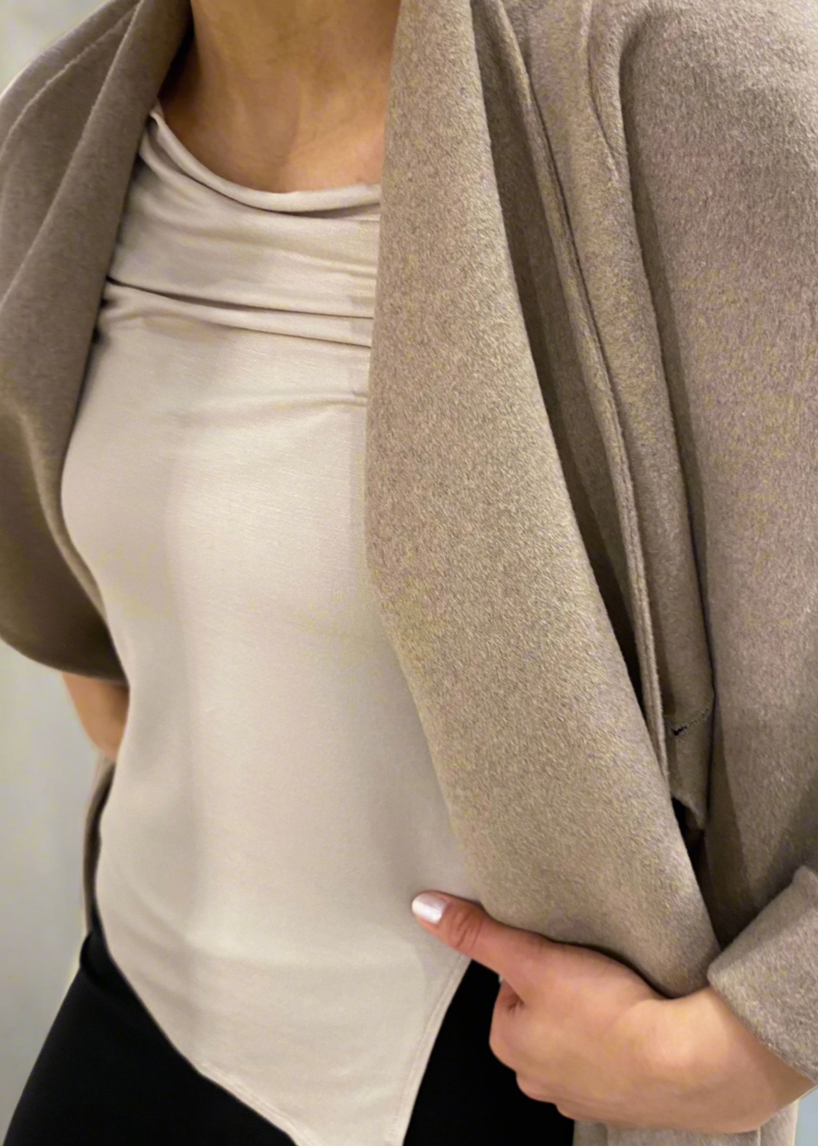 Bamboo slit boat neck - Dusk