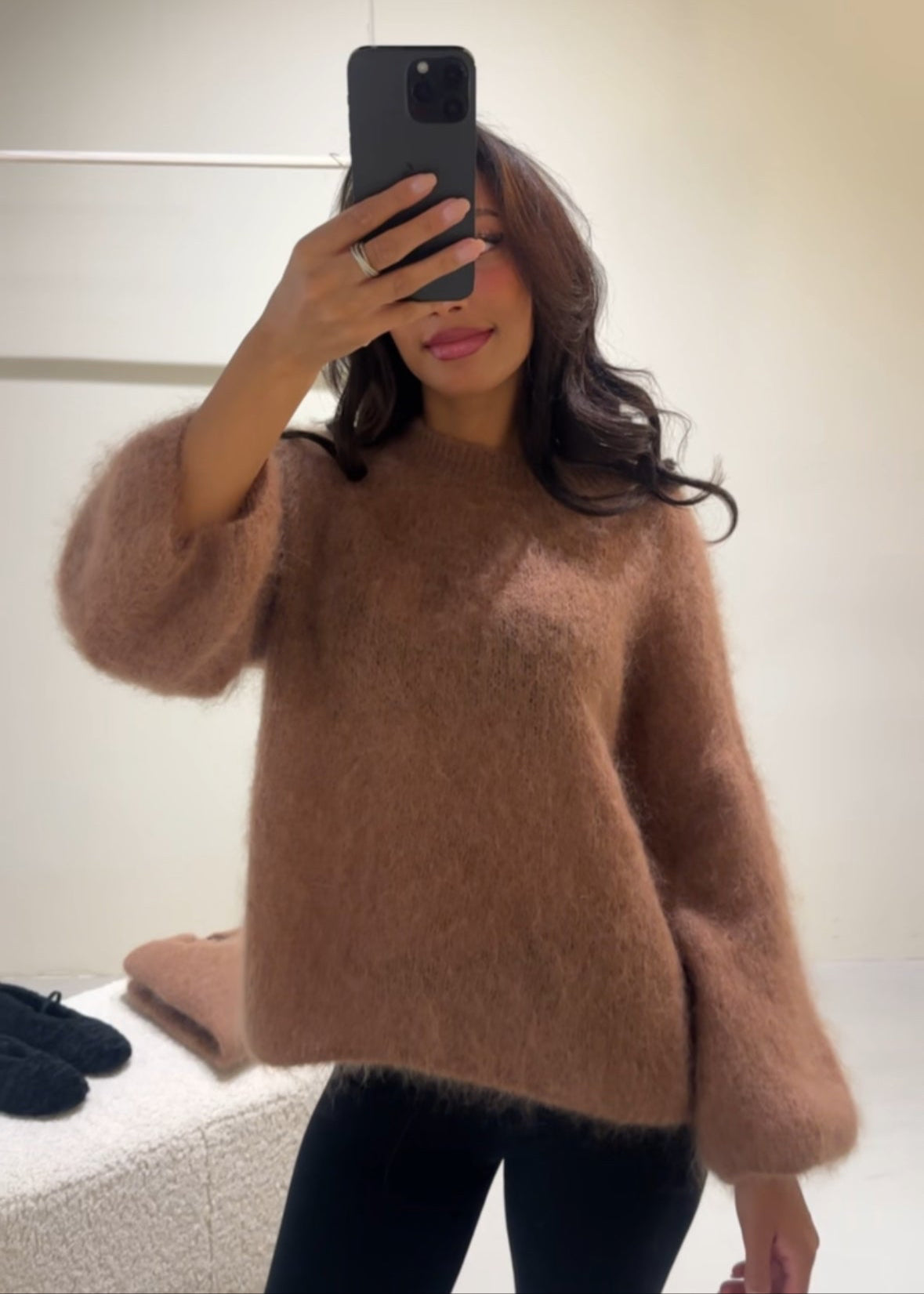 Plush Mohair Airy Crewneck