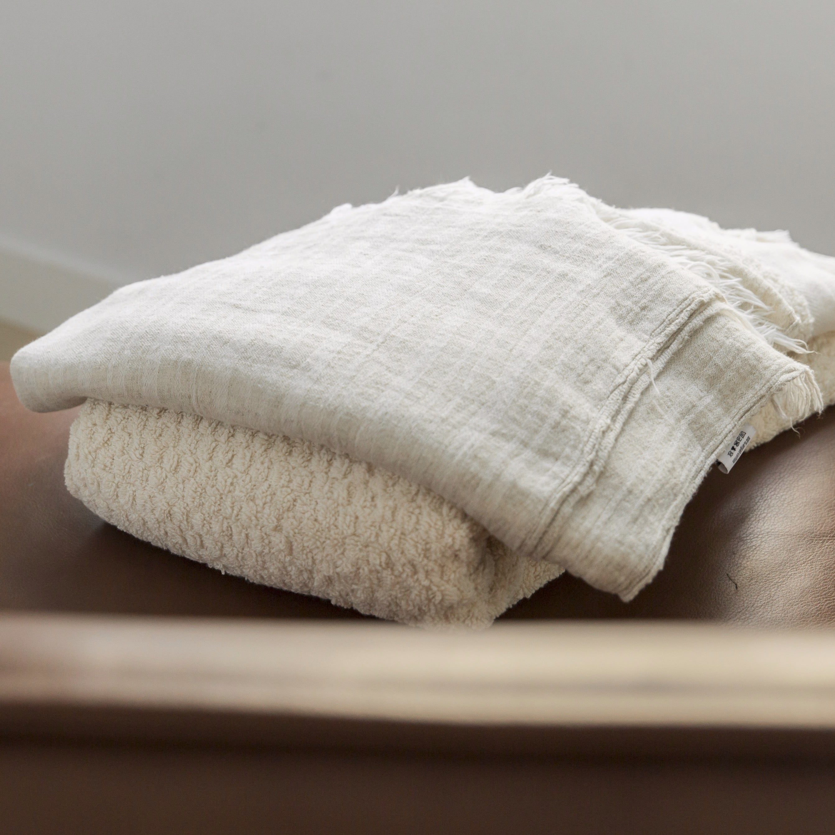 Niri linen cotton towel - sand