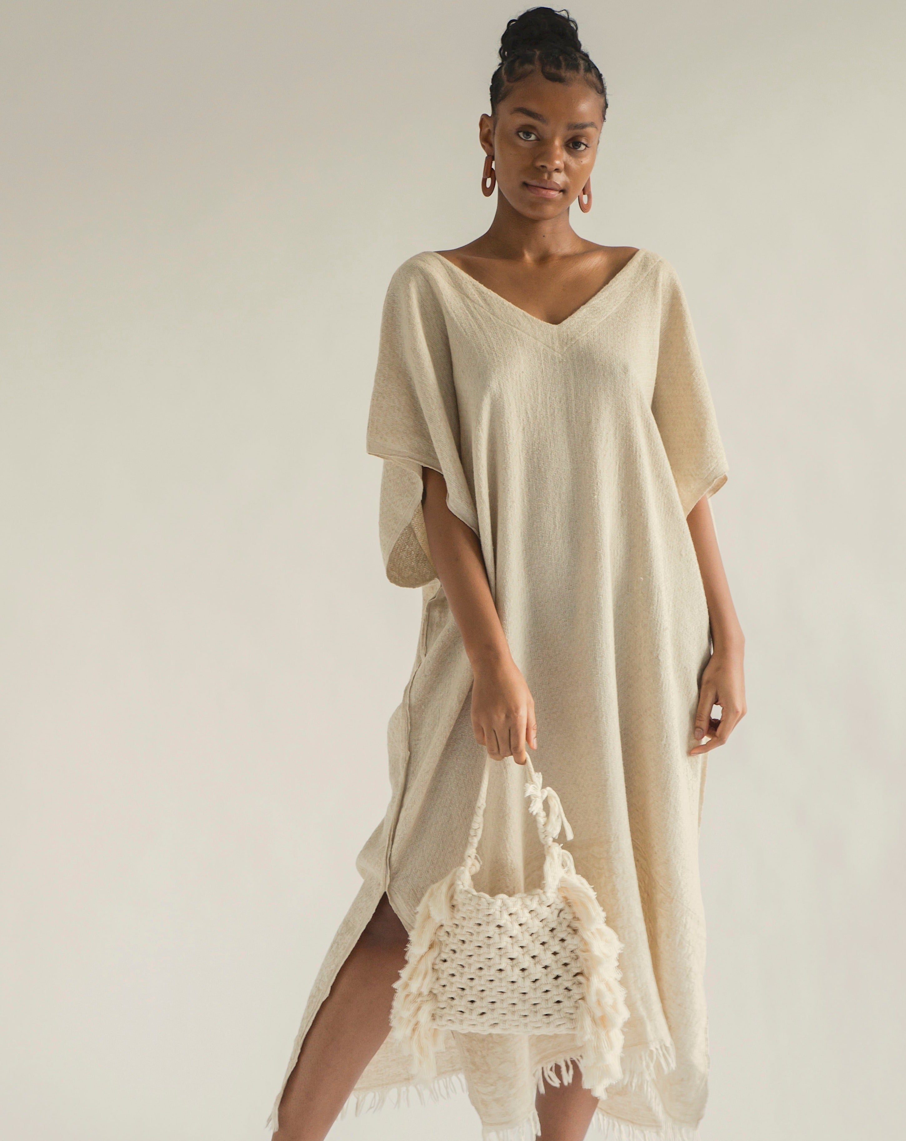 Bahia kaftan - Sandshell