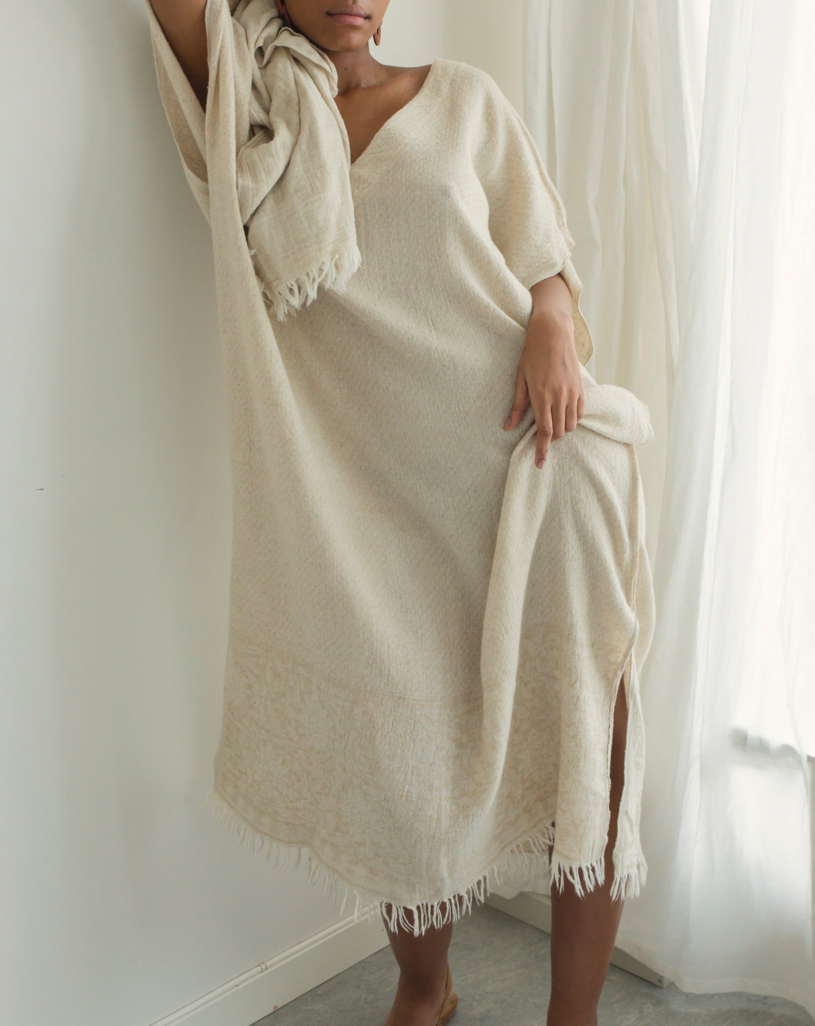 Bahia kaftan - Sandshell