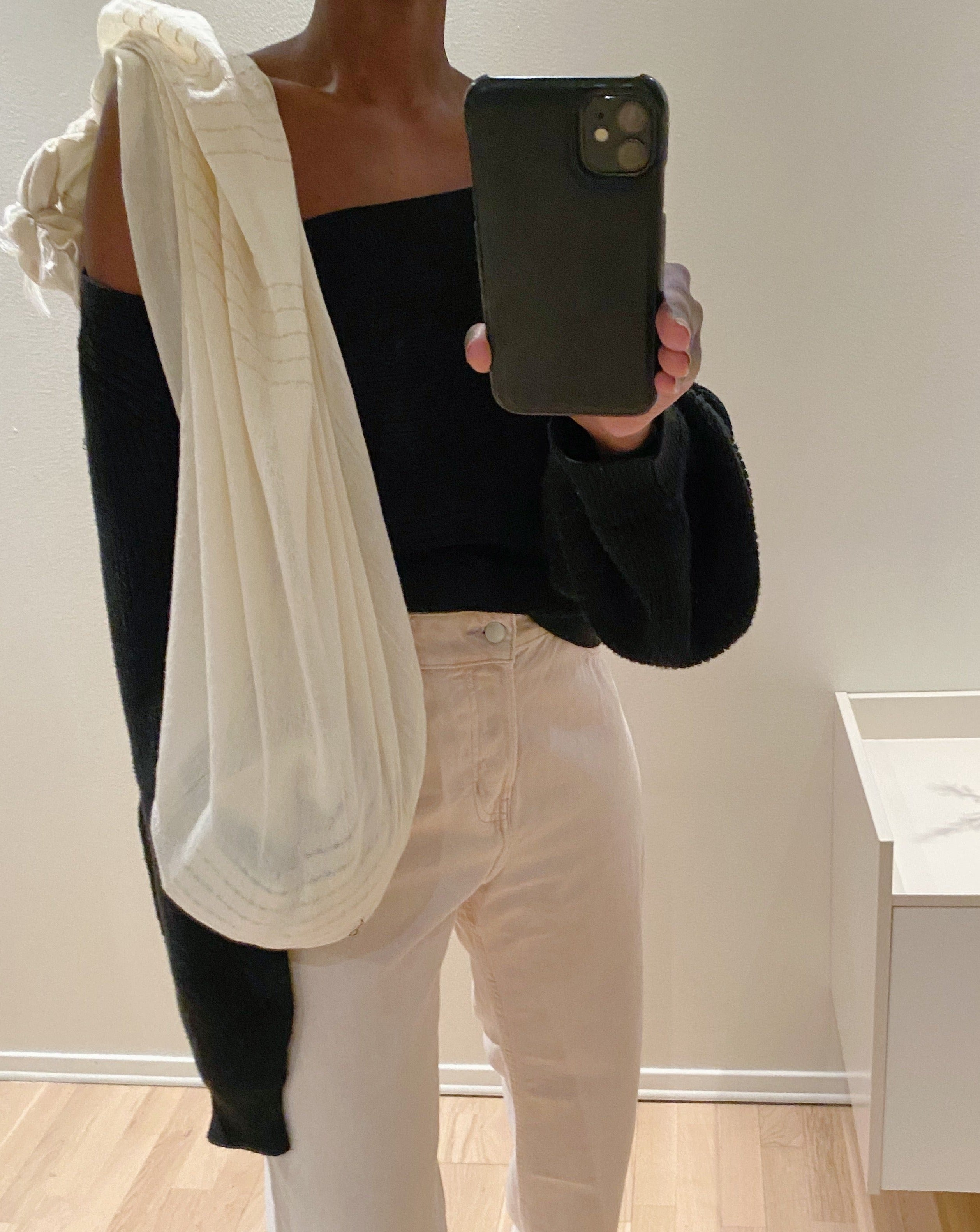 Aira fouta towel- Ivory Stripe