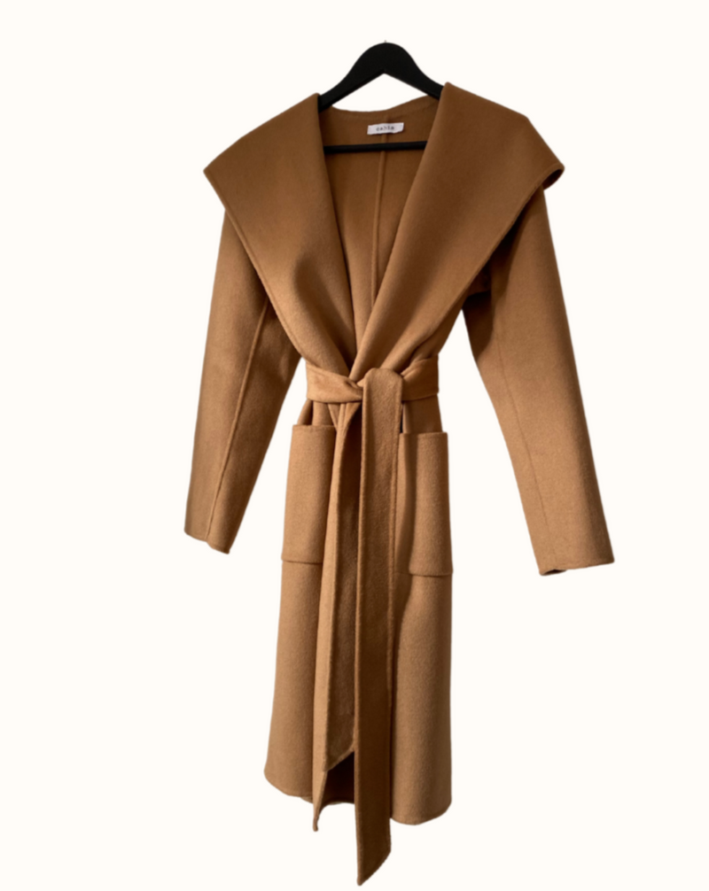 Alixi belted wool - Camel