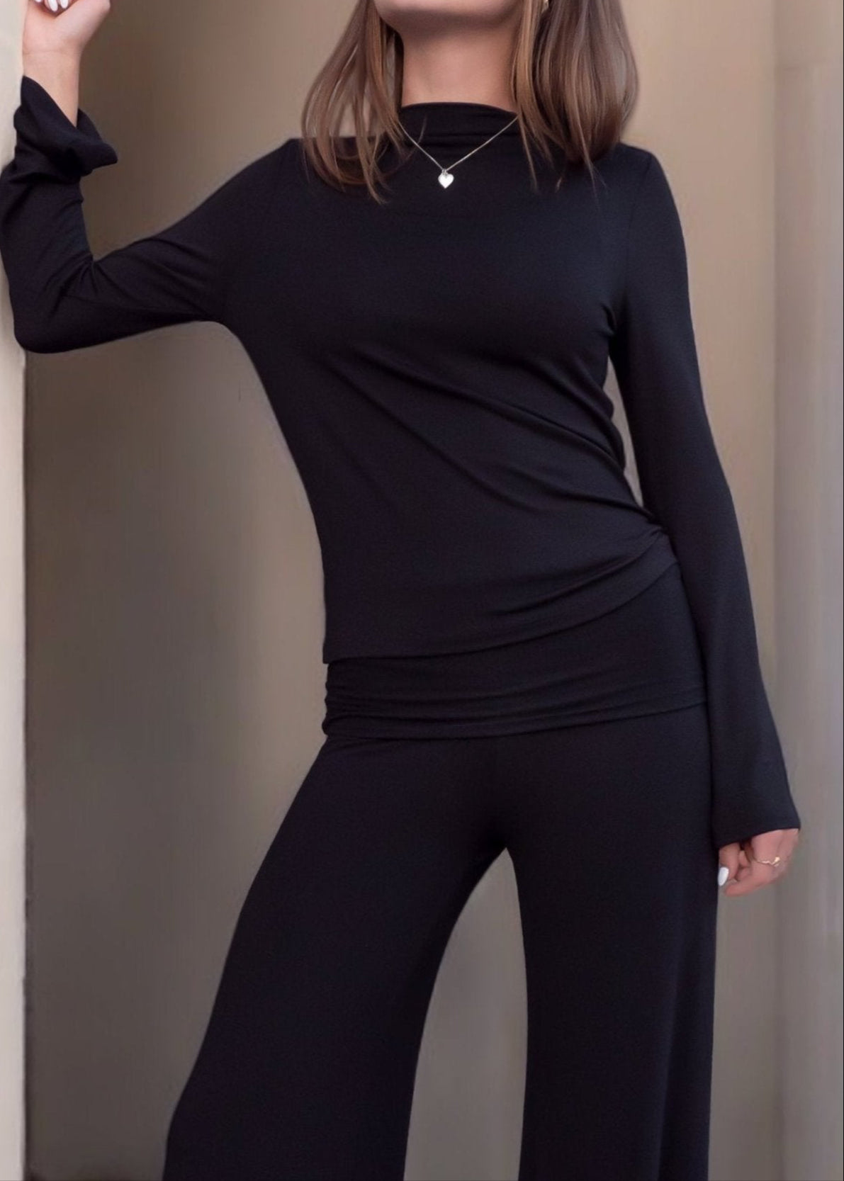 Bamboo Mock Neck