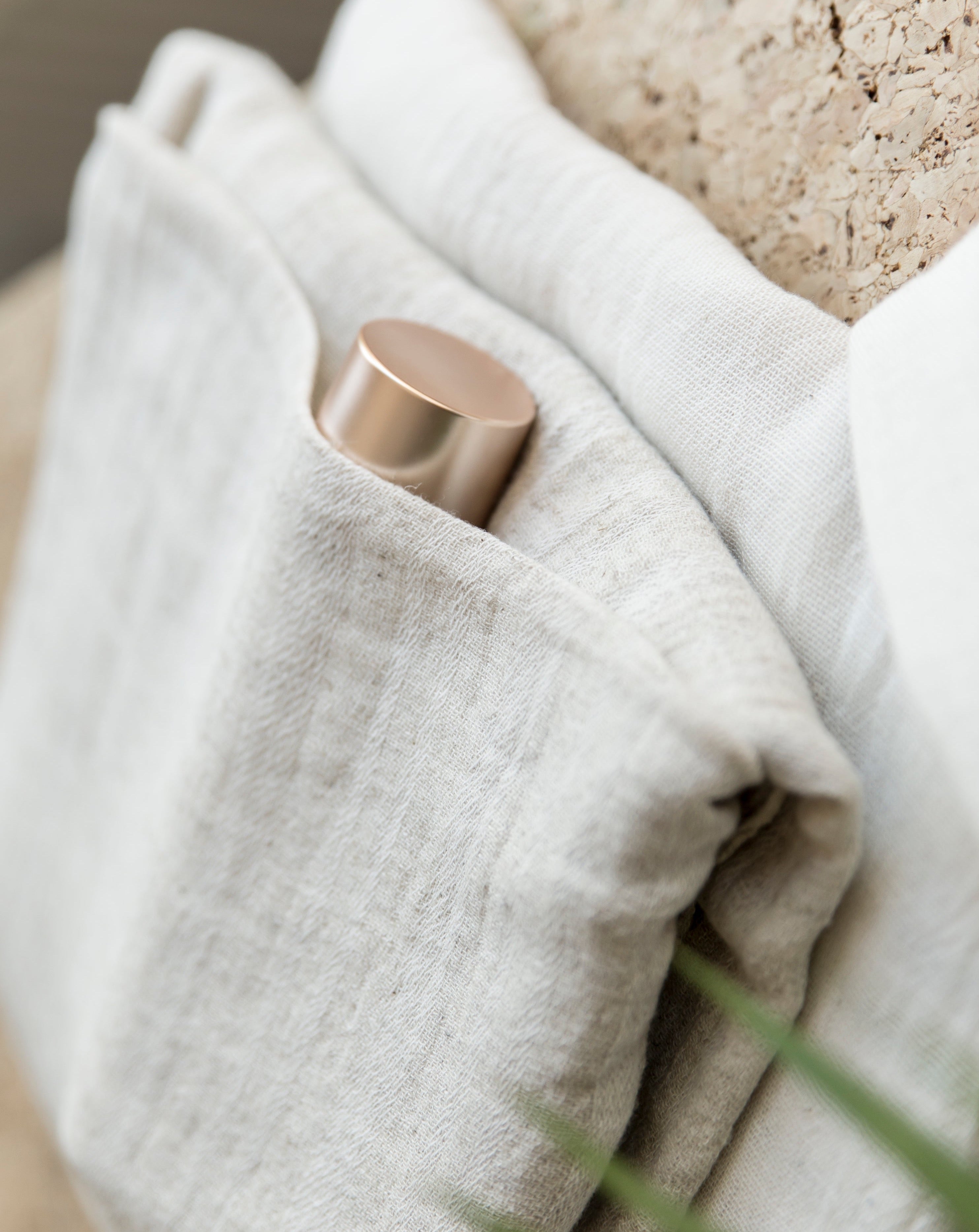 Niri linen cotton towel - sand