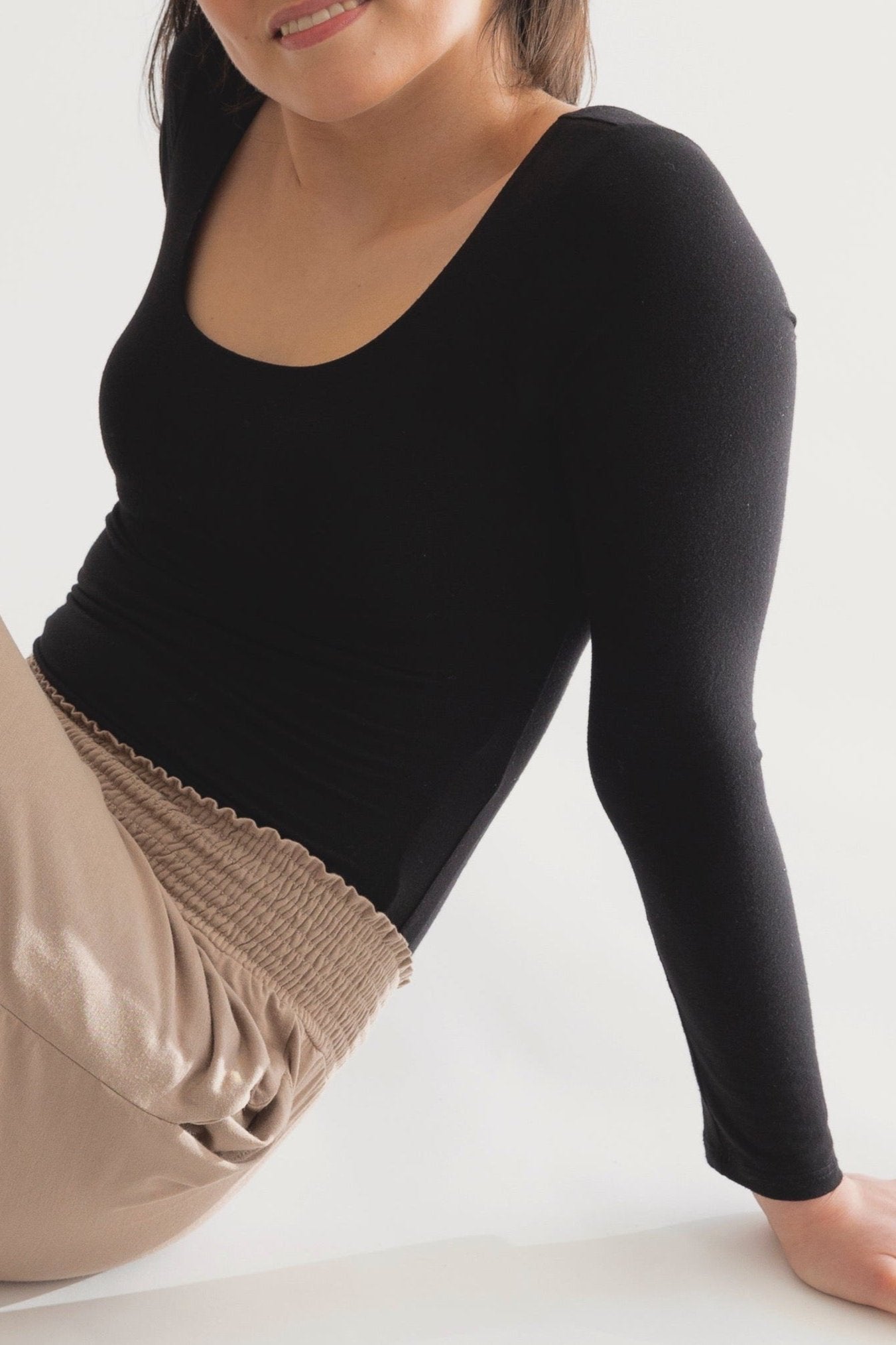 Bamboo square neck