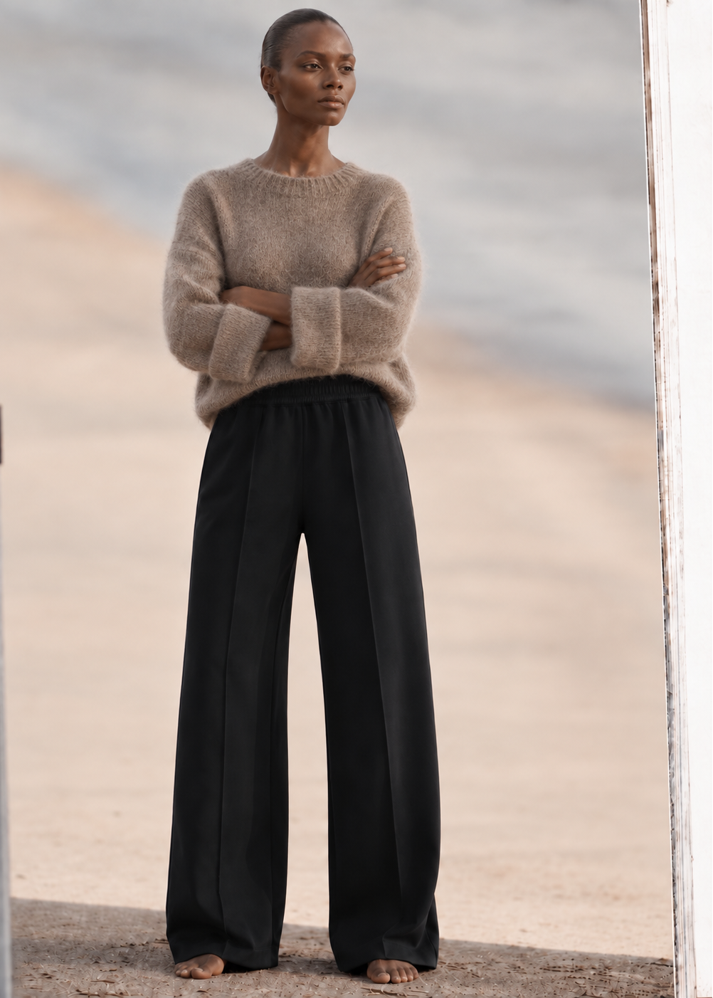 Plush Mohair Bell Sleeve Sweater