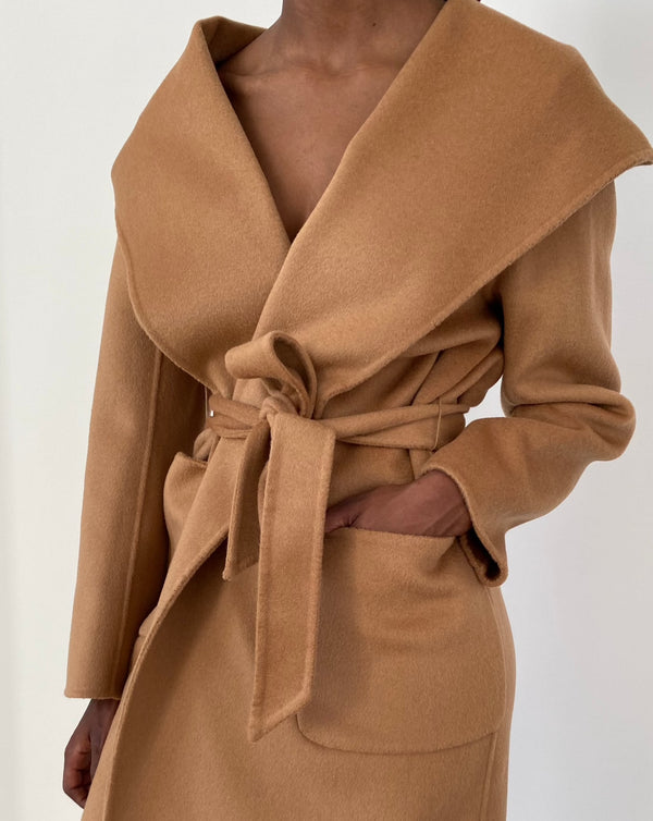Alixi belted wool - Camel