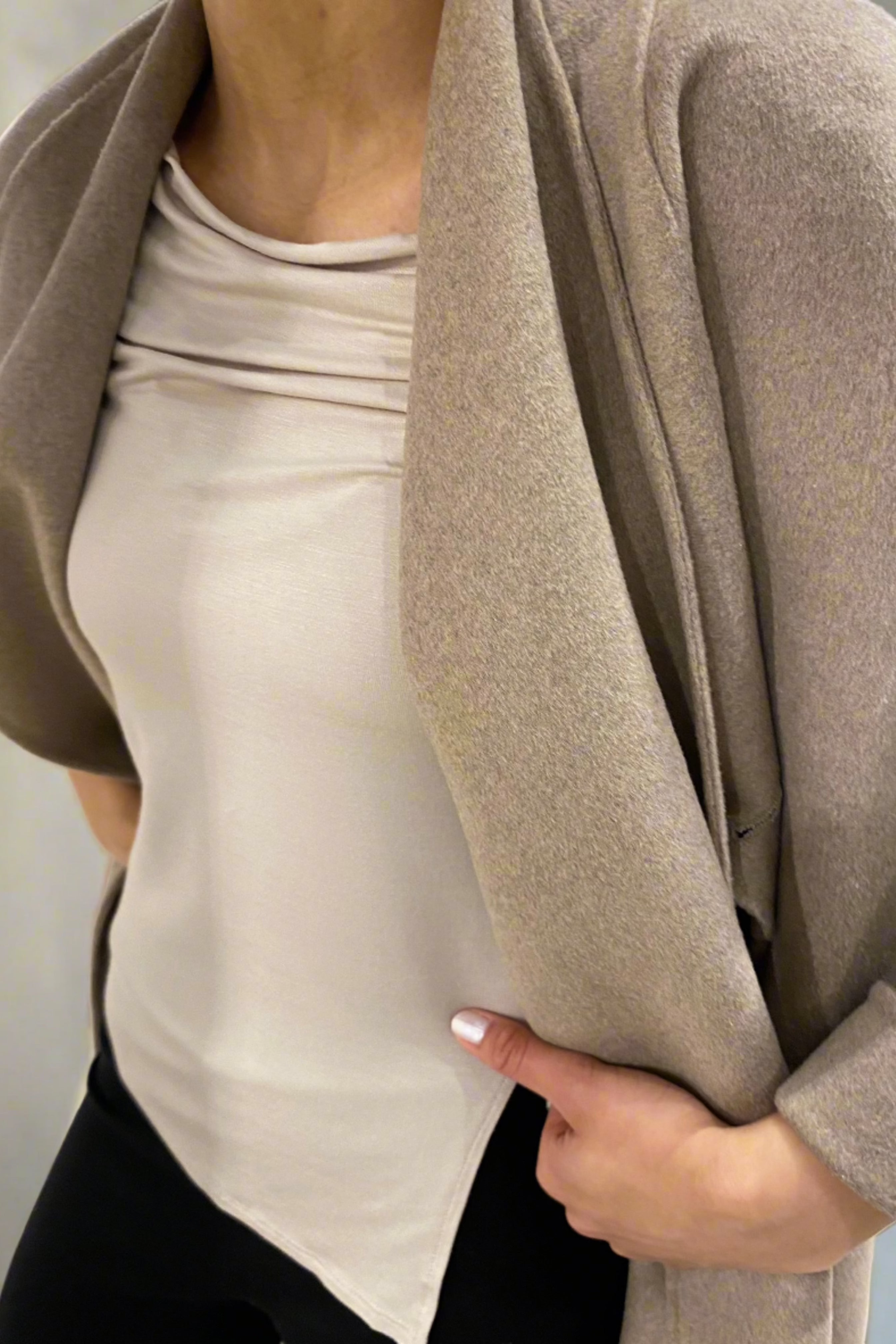 Bamboo slit boat neck - Dusk