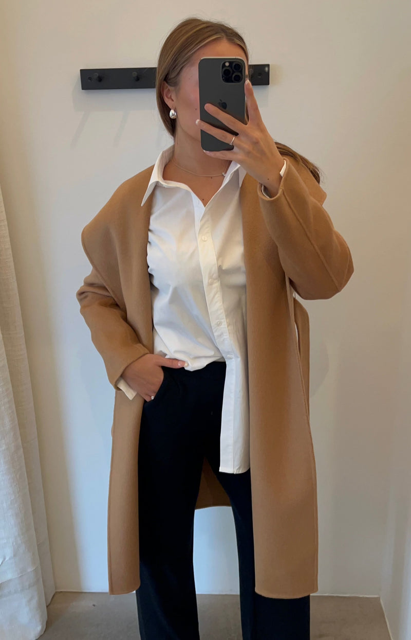 Alixi belted wool - Camel
