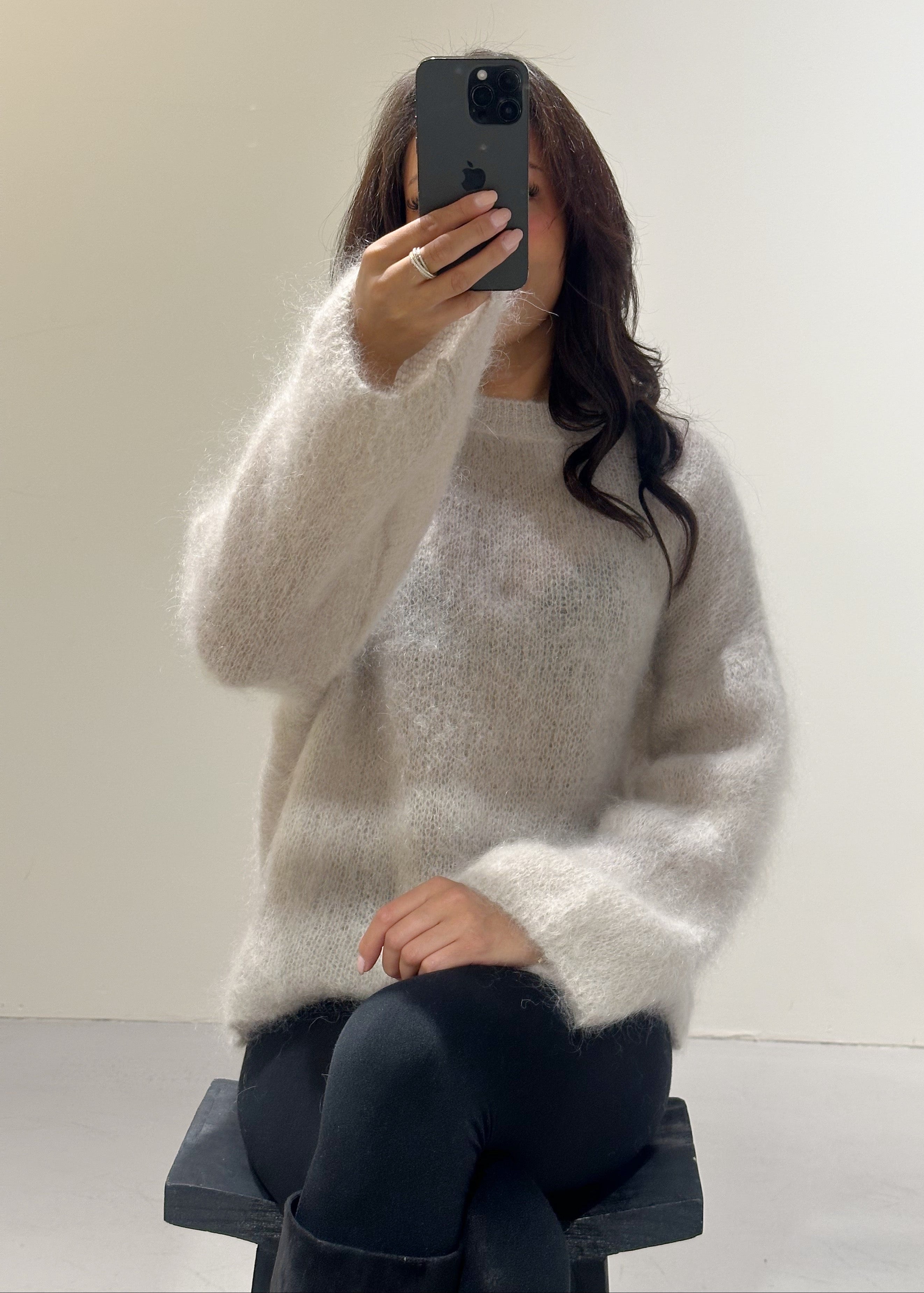 Cocoon Mohair Crewneck