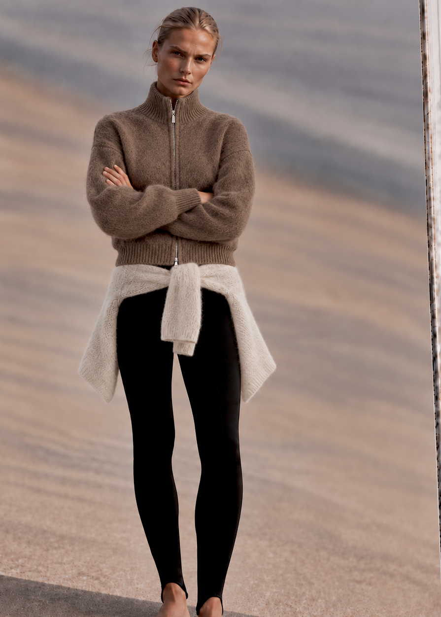Plush Mohair Knit Jacket