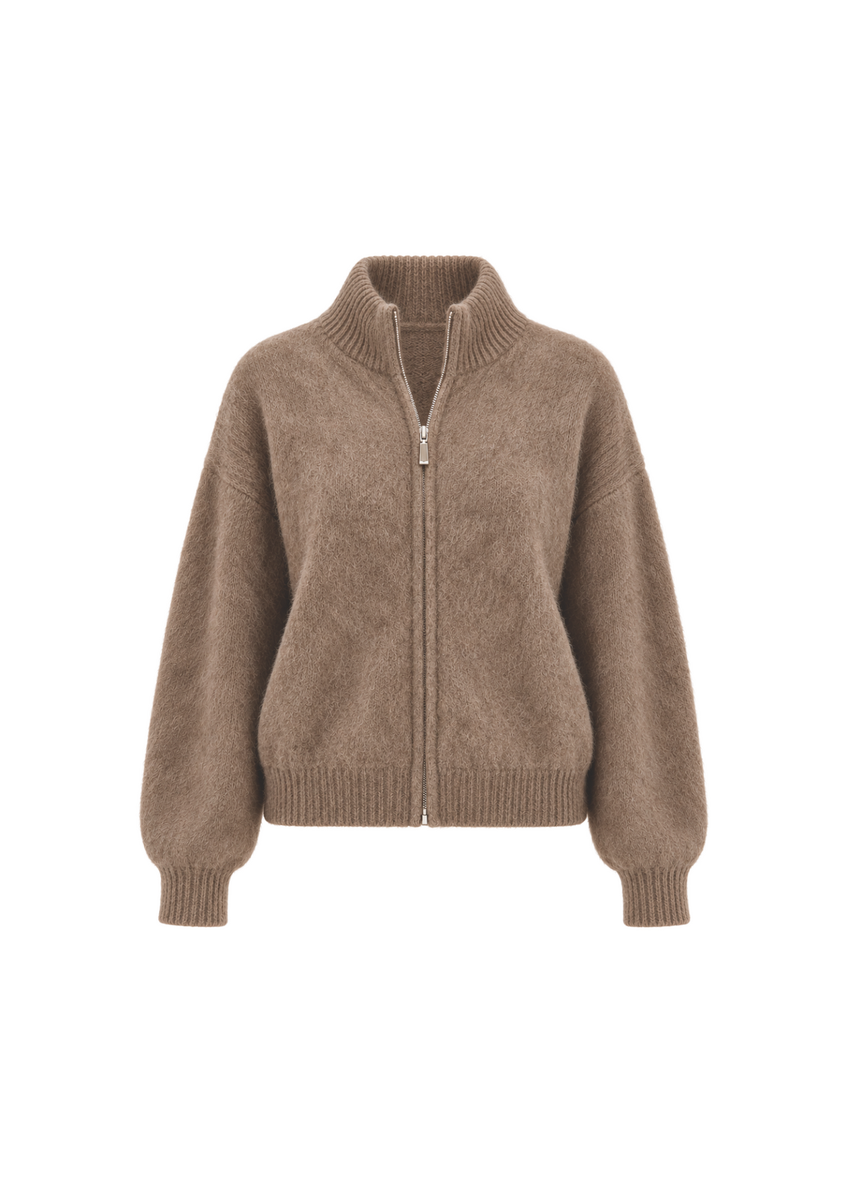 Plush Mohair Knit Jacket