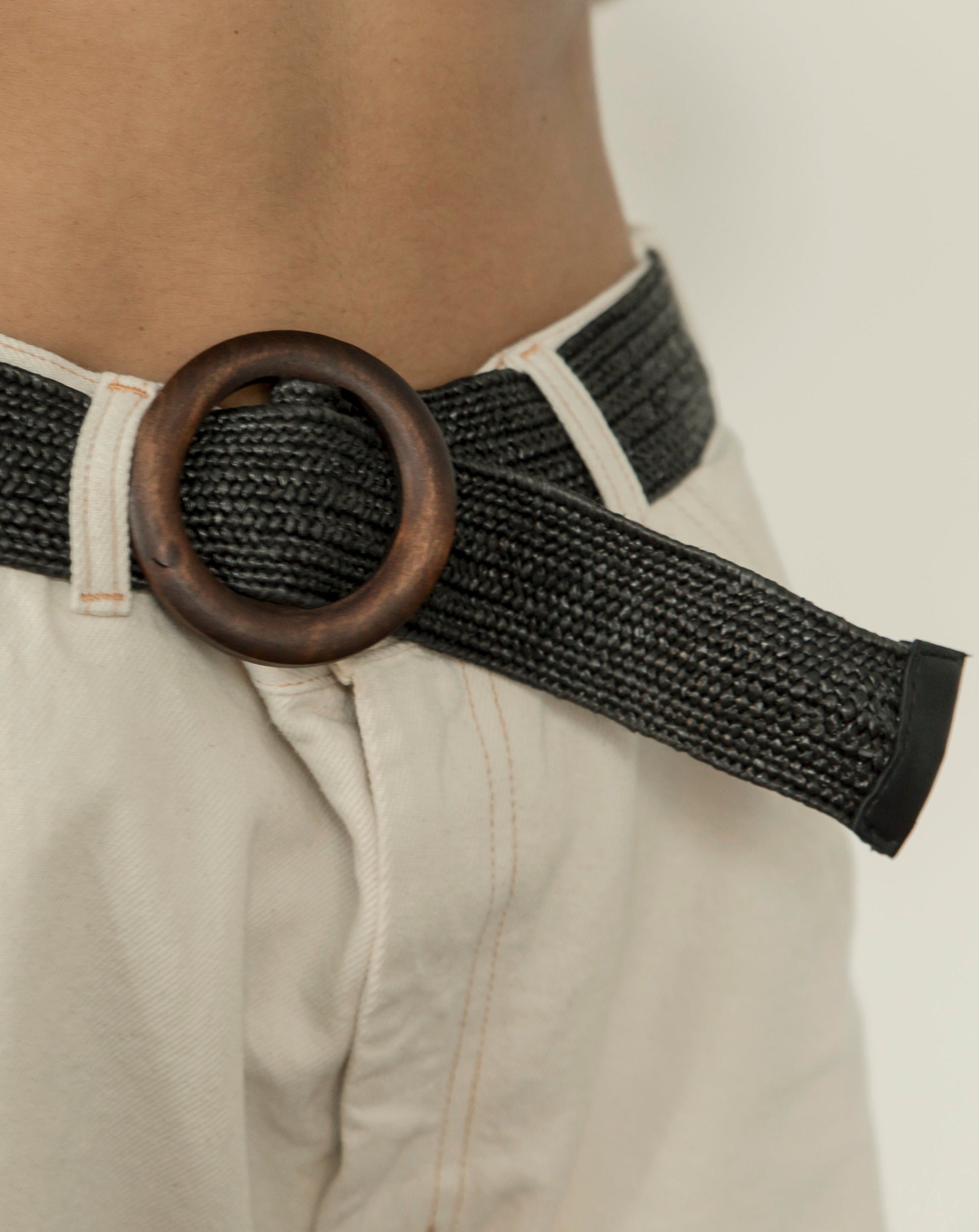 stretch braided vintage belt