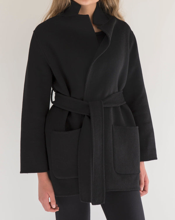 Rue patch pocket jacket - Black