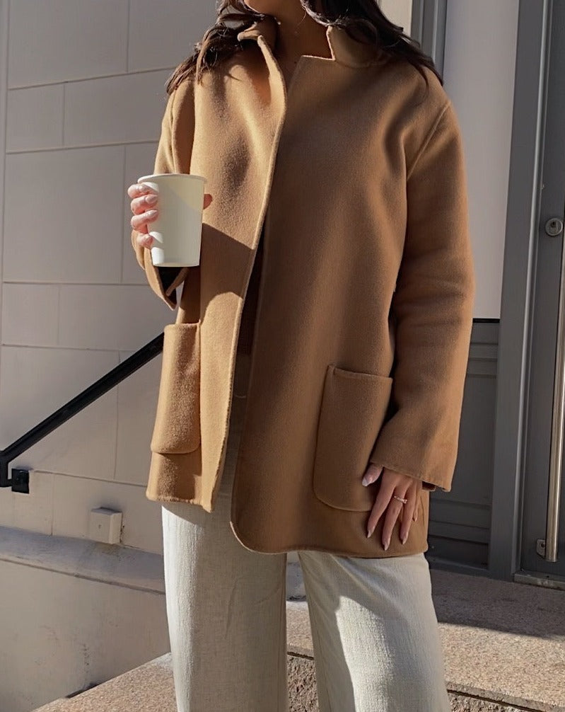 Rue patch pocket jacket - Camel