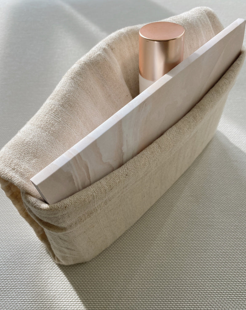 Niri linen cotton towel - sand