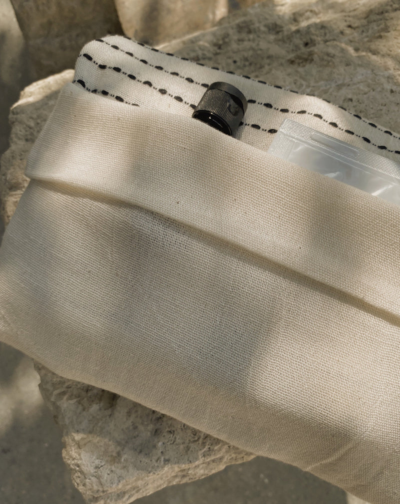 Aira fouta towel- Navy Stripe